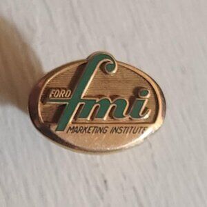 Ford Marketing Institute FMI Vintage Lapel Pin Tie Tack